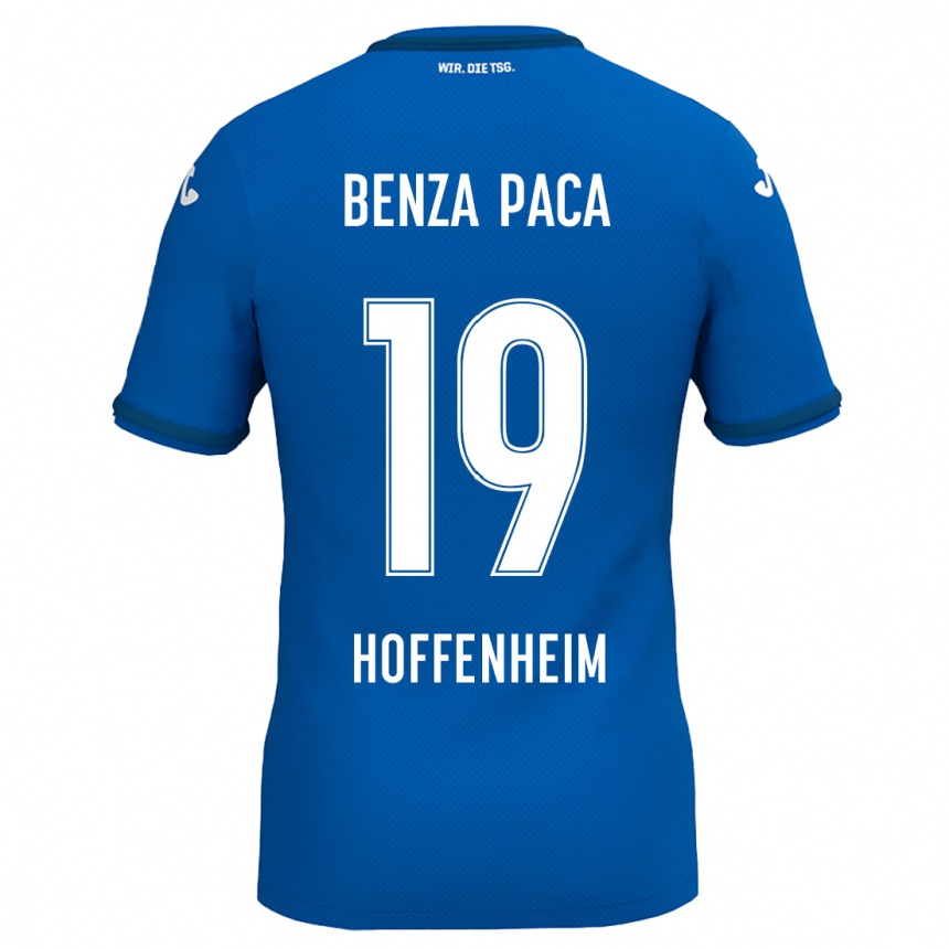 Kids Football Lynes Benza Paca #19 Royal Blue Home Jersey 2024/25 T-Shirt Uk