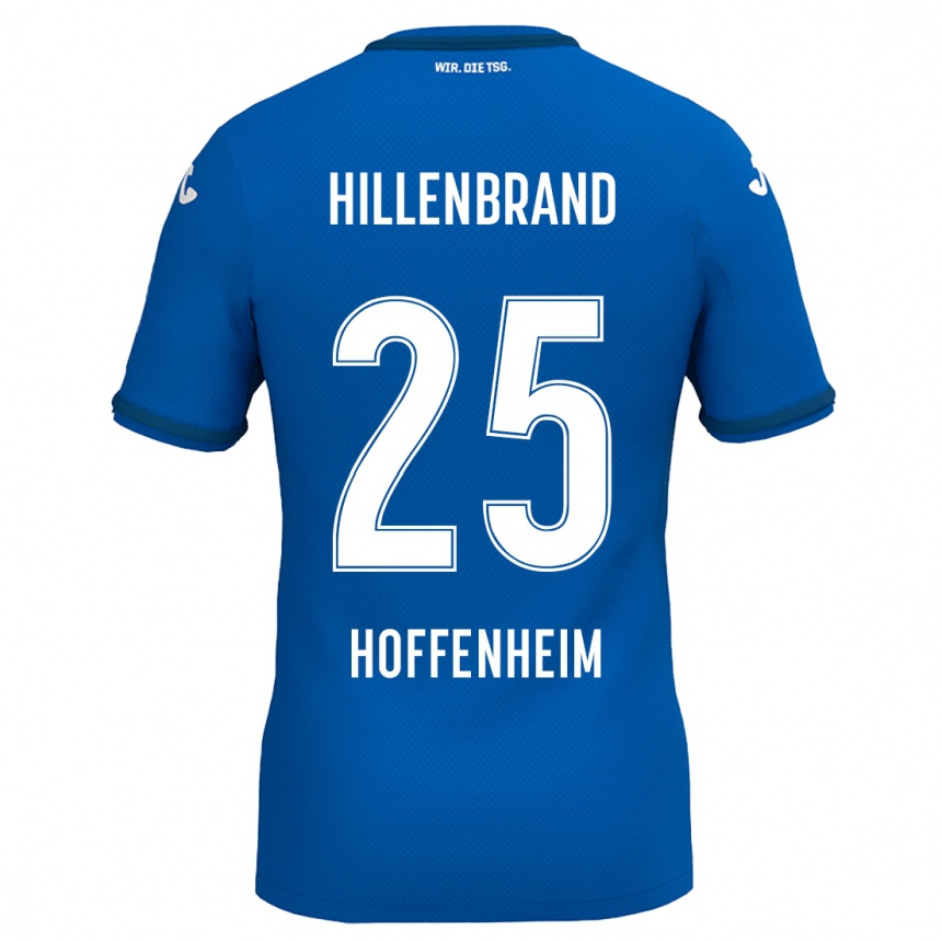 Kids Football Jack Hillenbrand #25 Royal Blue Home Jersey 2024/25 T-Shirt Uk