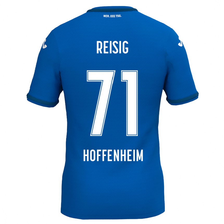 Kids Football Ruben Reisig #71 Royal Blue Home Jersey 2024/25 T-Shirt Uk