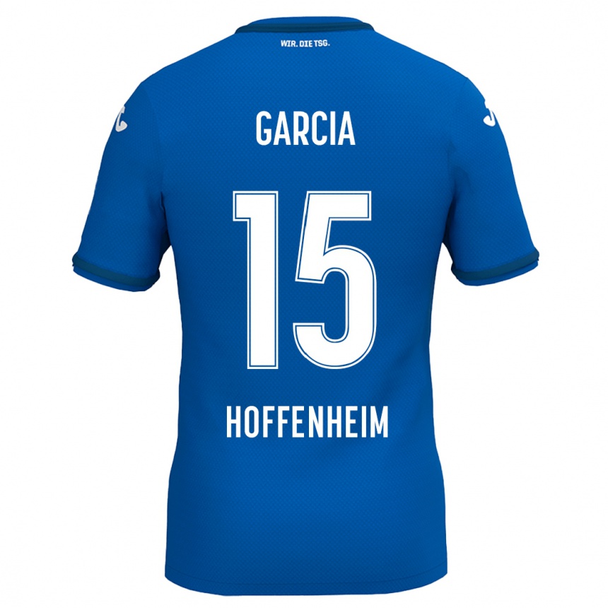 Kids Football Marta Cazalla Garcia #15 Royal Blue Home Jersey 2024/25 T-Shirt Uk