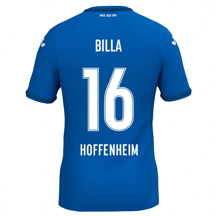 Kids Football Nicole Billa #16 Royal Blue Home Jersey 2024/25 T-Shirt Uk