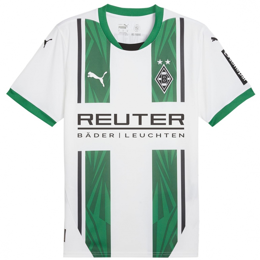 Kids Football Vincent Zajaczkowski #0 White Green Home Jersey 2024/25 T-Shirt Uk