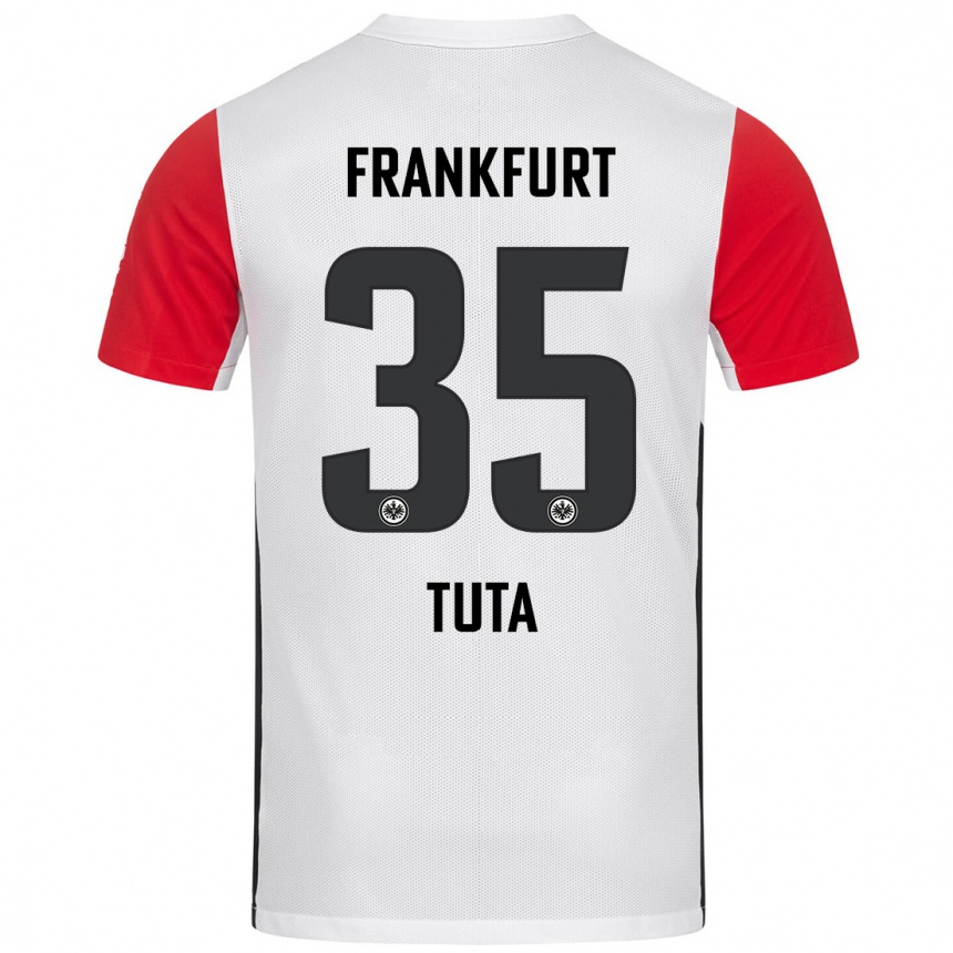 Kids Football Tuta #35 White Red Home Jersey 2024/25 T-Shirt Uk