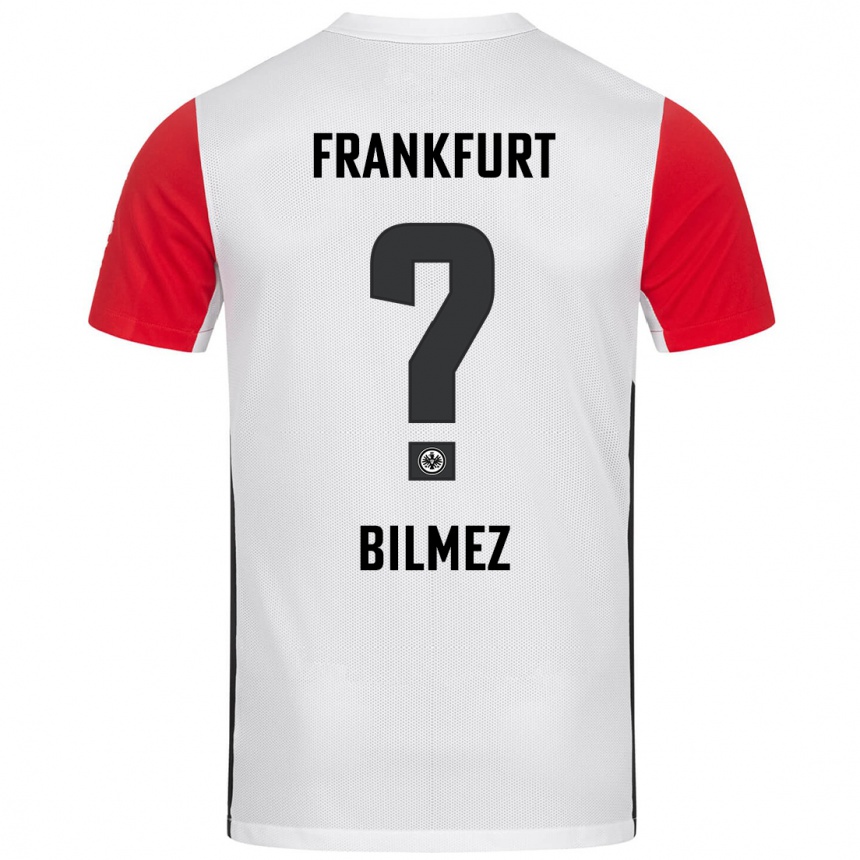 Kids Football Attila Bilmez #0 White Red Home Jersey 2024/25 T-Shirt Uk