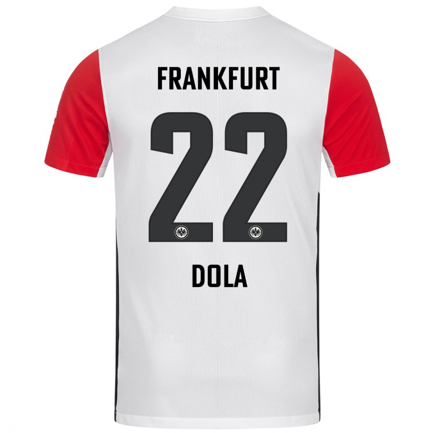 Kids Football Igor Dola #22 White Red Home Jersey 2024/25 T-Shirt Uk