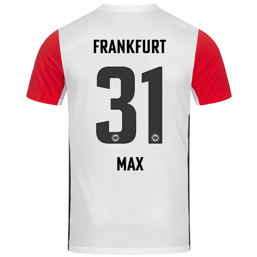 Kids Football Philipp Max #31 White Red Home Jersey 2024/25 T-Shirt Uk