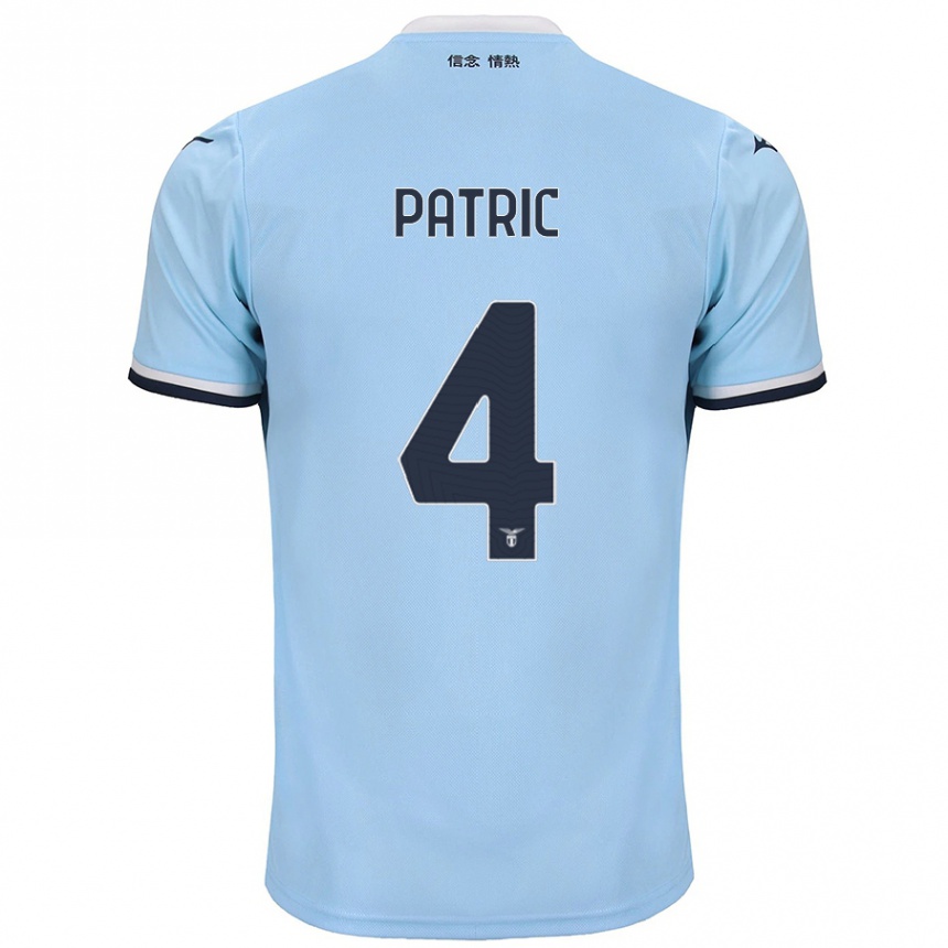 Kids Football Patric #4 Blue Home Jersey 2024/25 T-Shirt Uk