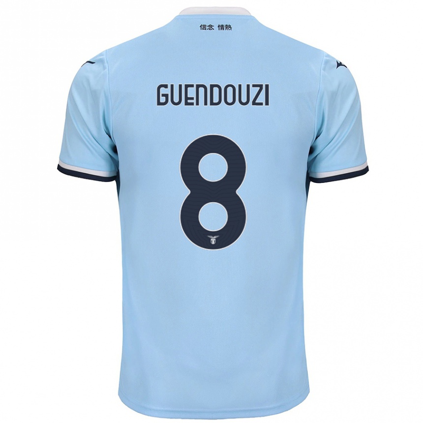 Kids Football Matteo Guendouzi #8 Blue Home Jersey 2024/25 T-Shirt Uk