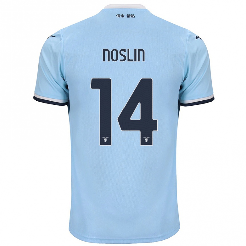 Kids Football Tijjani Noslin #14 Blue Home Jersey 2024/25 T-Shirt Uk