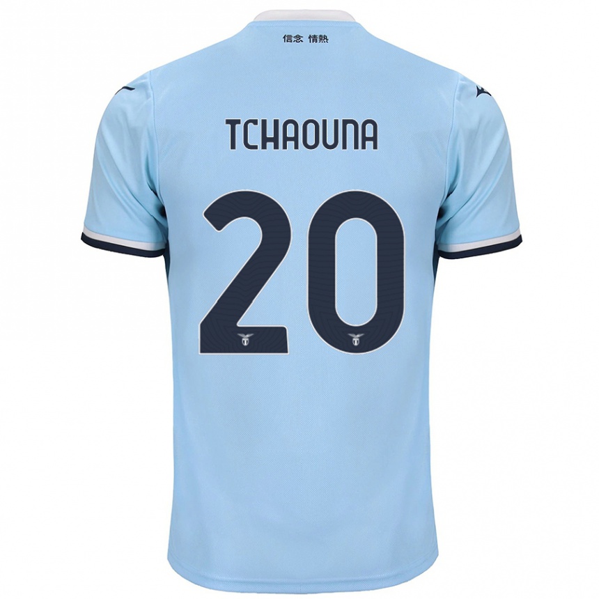 Kids Football Loum Tchaouna #20 Blue Home Jersey 2024/25 T-Shirt Uk