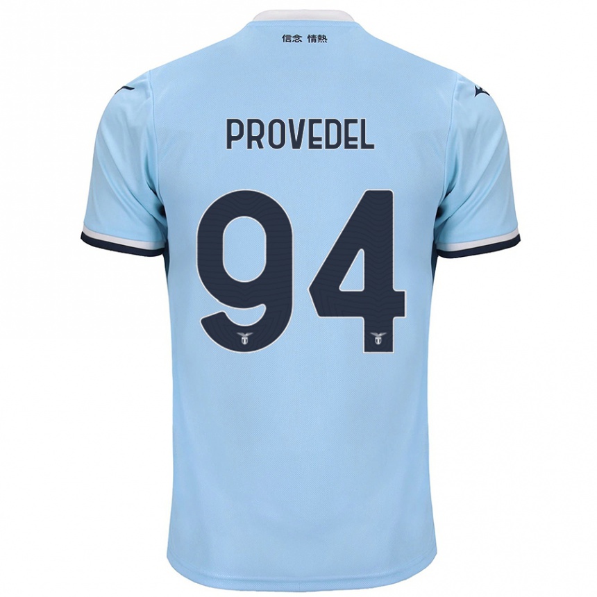 Kids Football Ivan Provedel #94 Blue Home Jersey 2024/25 T-Shirt Uk