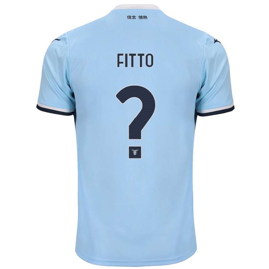 Kids Football Gabriele Fitto #0 Blue Home Jersey 2024/25 T-Shirt Uk