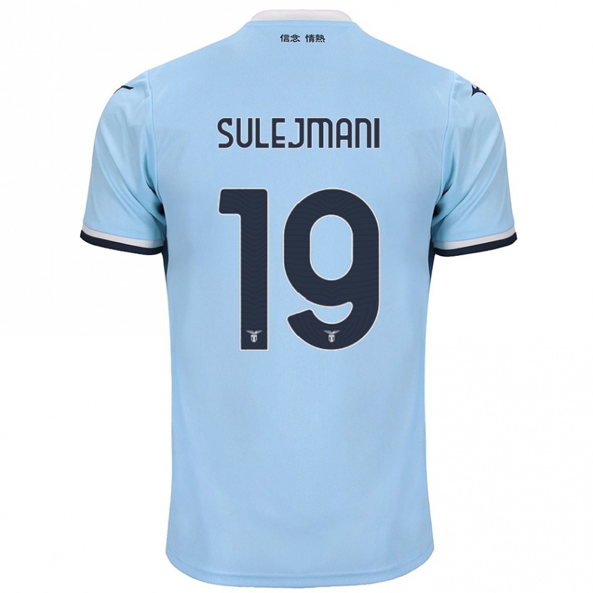 Kids Football Flavio Sulejmani #19 Blue Home Jersey 2024/25 T-Shirt Uk