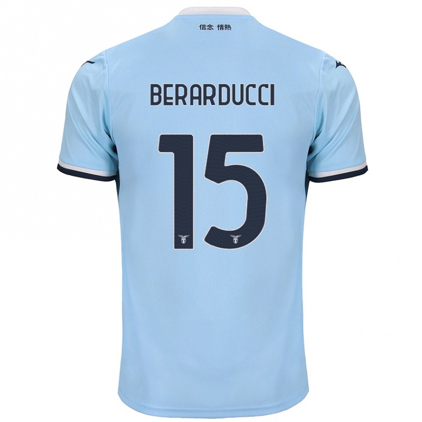 Kids Football Martina Berarducci #15 Blue Home Jersey 2024/25 T-Shirt Uk