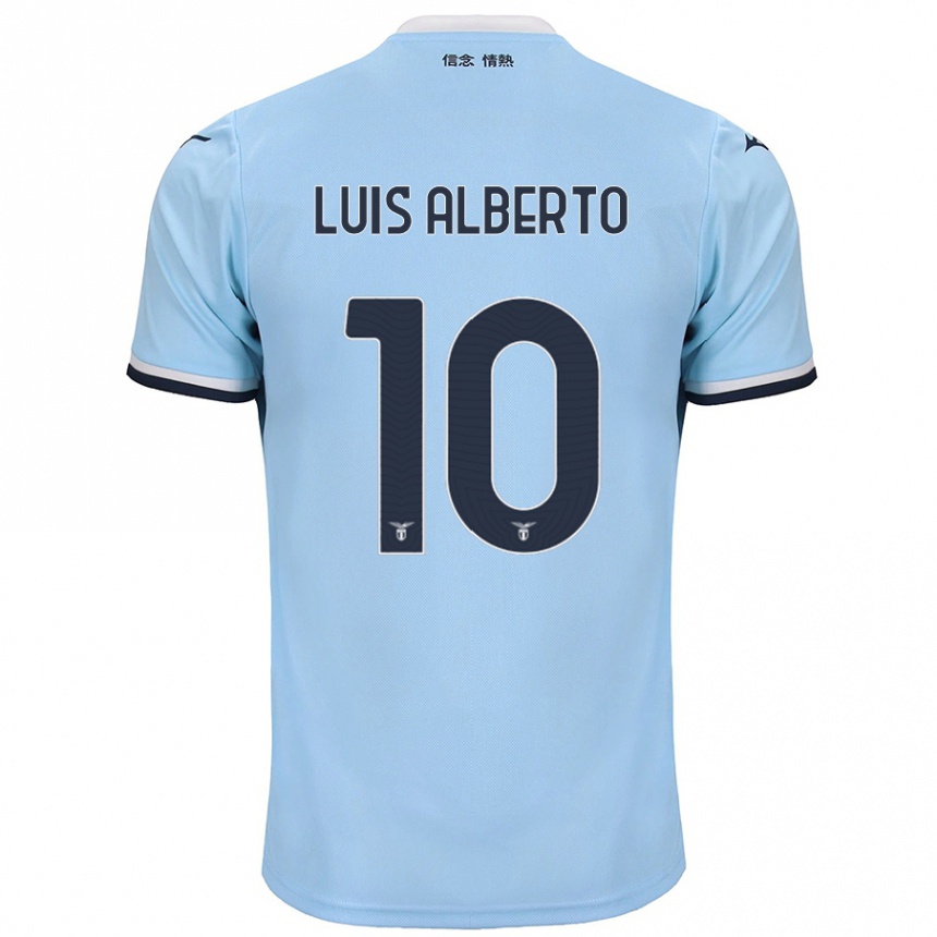 Kids Football Luis Alberto #10 Blue Home Jersey 2024/25 T-Shirt Uk