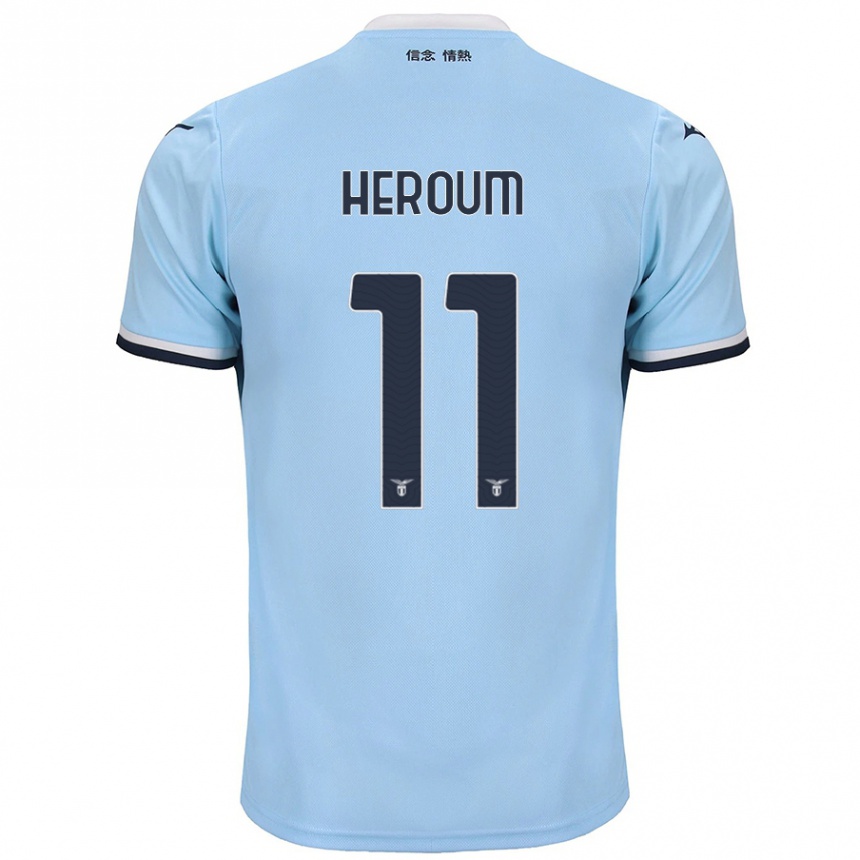 Kids Football Nora Heroum #11 Blue Home Jersey 2024/25 T-Shirt Uk