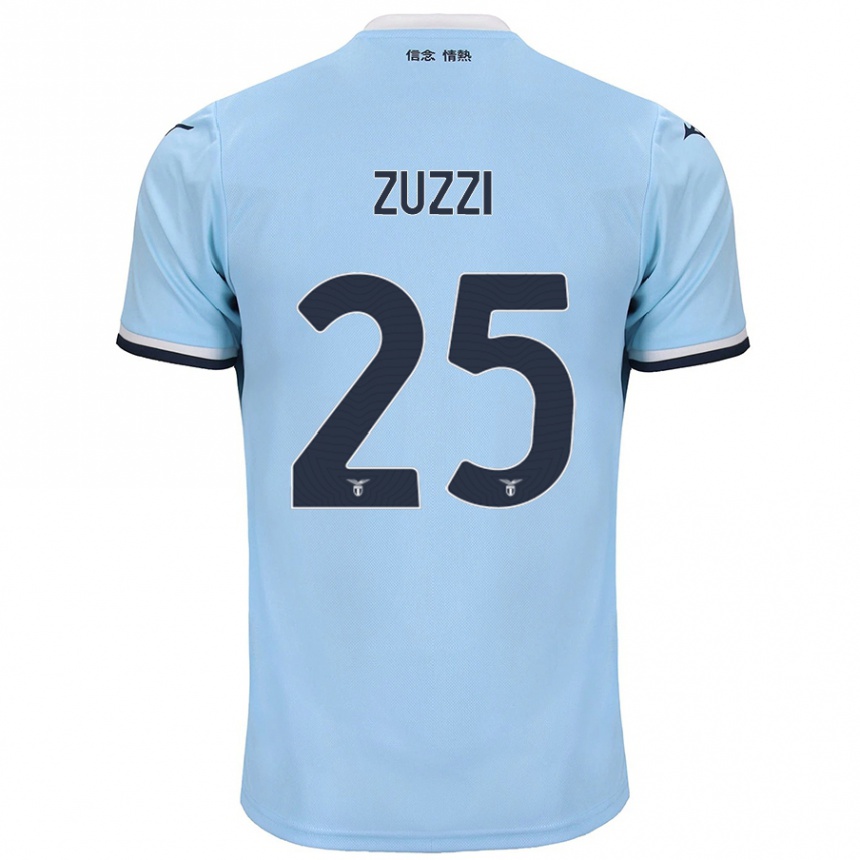 Kids Football Giorgia Zuzzi #25 Blue Home Jersey 2024/25 T-Shirt Uk