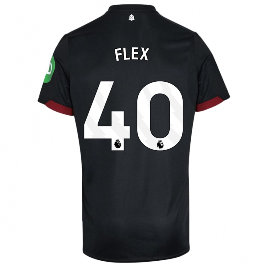 Kids Football Armstrong Oko Flex #40 Black White Away Jersey 2024/25 T-Shirt Uk