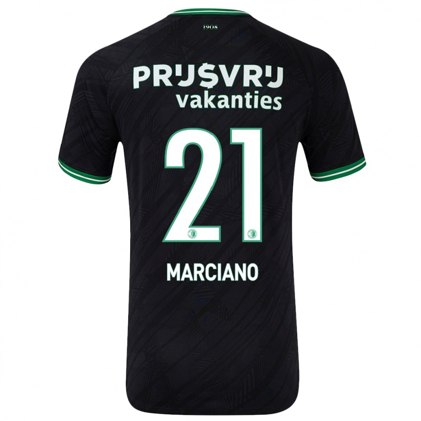 Kids Football Ofir Marciano #21 Black Green Away Jersey 2024/25 T-Shirt Uk