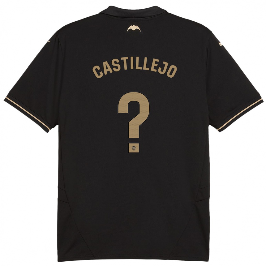 Kids Football Samu Castillejo #0 Black Away Jersey 2024/25 T-Shirt Uk