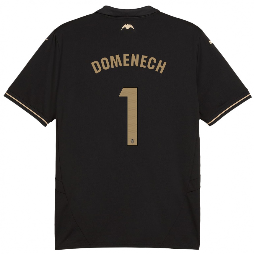 Kids Football Jaume Doménech #1 Black Away Jersey 2024/25 T-Shirt Uk