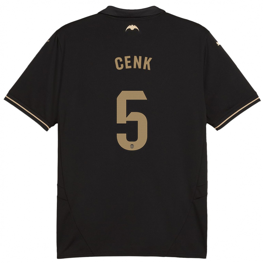 Kids Football Cenk Ozkacar #5 Black Away Jersey 2024/25 T-Shirt Uk