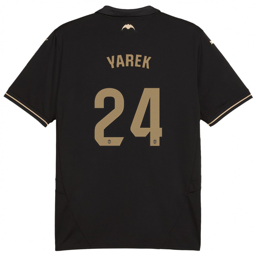 Kids Football Yarek Gasiorowski #24 Black Away Jersey 2024/25 T-Shirt Uk