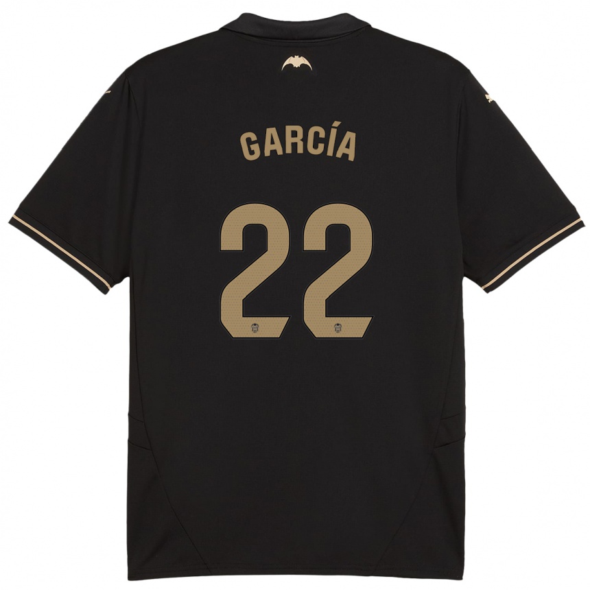 Kids Football Azael García #22 Black Away Jersey 2024/25 T-Shirt Uk