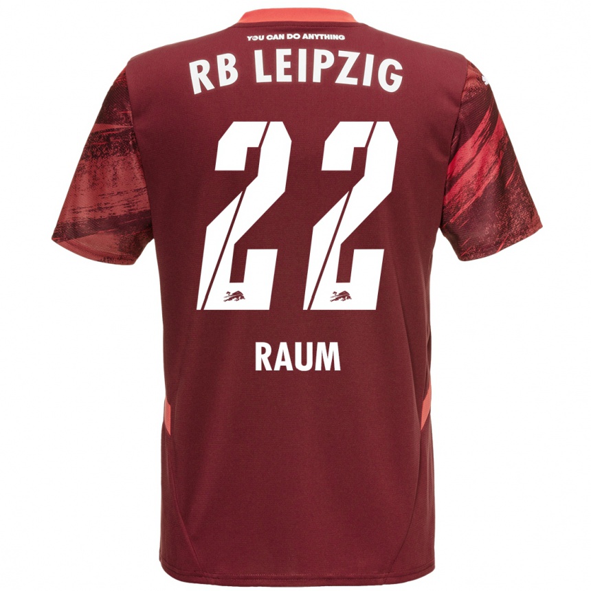 Kids Football David Raum #22 Burgundy Away Jersey 2024/25 T-Shirt Uk