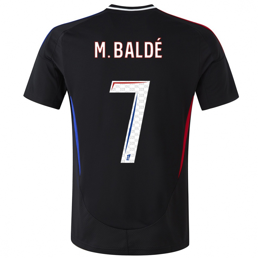 Kids Football Mama Baldé #7 Black Away Jersey 2024/25 T-Shirt Uk