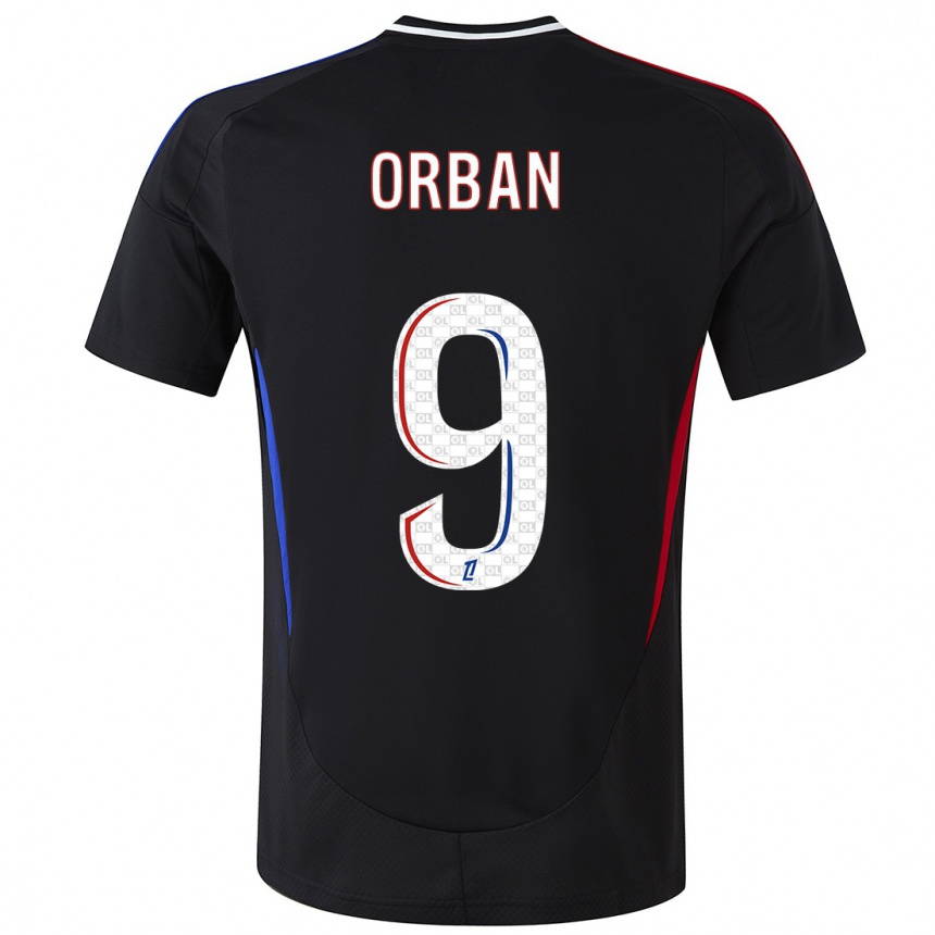 Kids Football Gift Orban #9 Black Away Jersey 2024/25 T-Shirt Uk