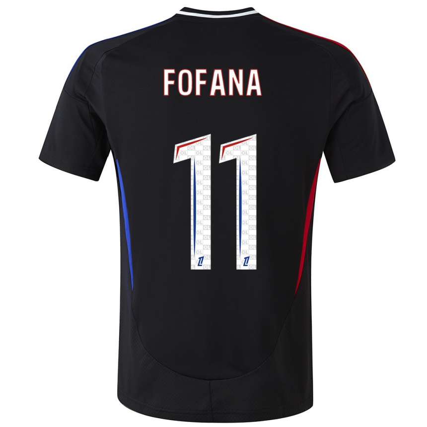 Kids Football Malick Fofana #11 Black Away Jersey 2024/25 T-Shirt Uk