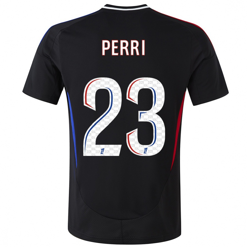 Kids Football Lucas Perri #23 Black Away Jersey 2024/25 T-Shirt Uk