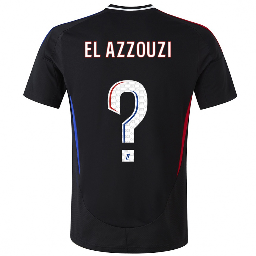 Kids Football Nourdine El Azzouzi #0 Black Away Jersey 2024/25 T-Shirt Uk