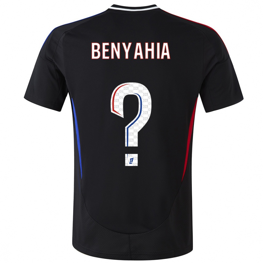 Kids Football Inès Benyahia #0 Black Away Jersey 2024/25 T-Shirt Uk