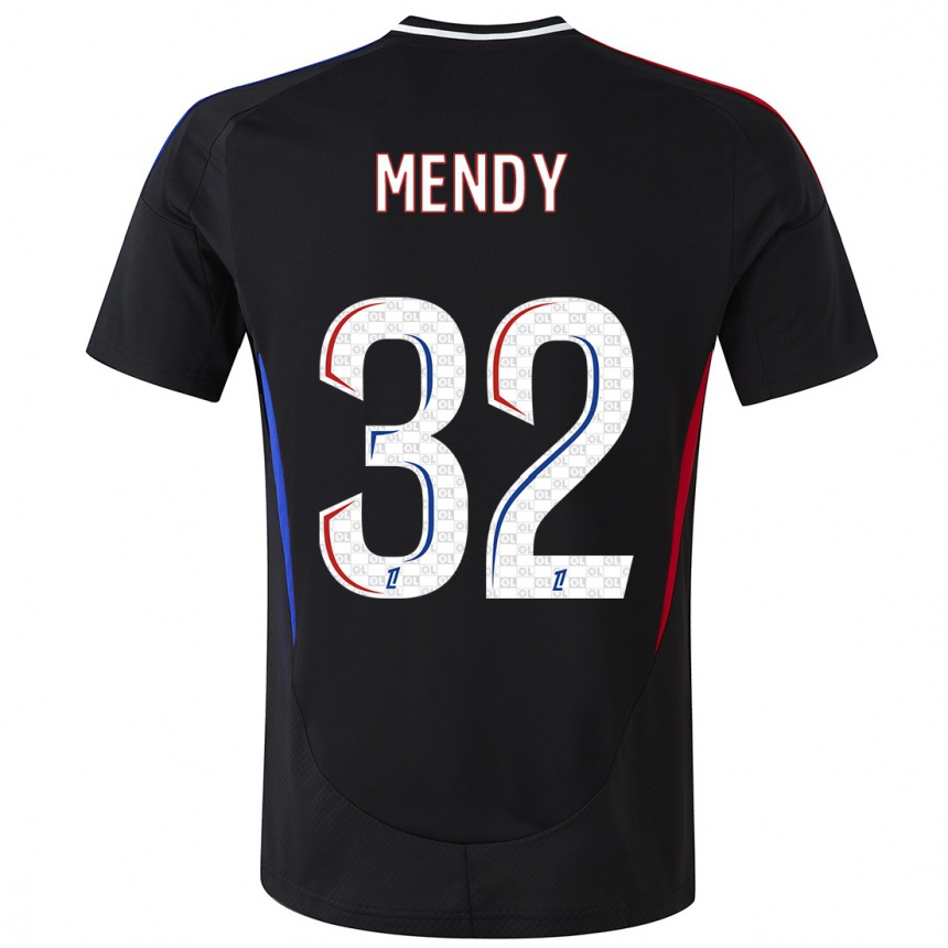 Kids Football Maeline Mendy #32 Black Away Jersey 2024/25 T-Shirt Uk