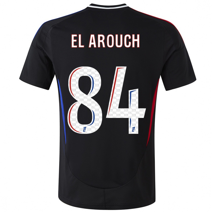 Kids Football Mohamed El Arouch #84 Black Away Jersey 2024/25 T-Shirt Uk