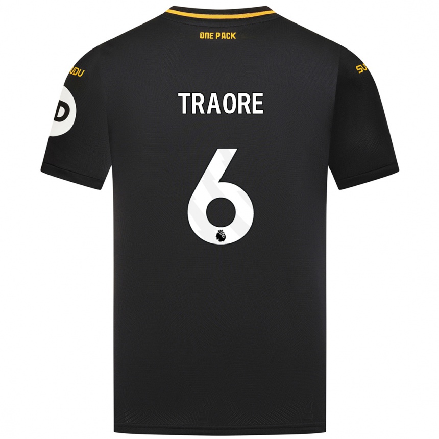 Kids Football Boubacar Traoré #6 Black Away Jersey 2024/25 T-Shirt Uk