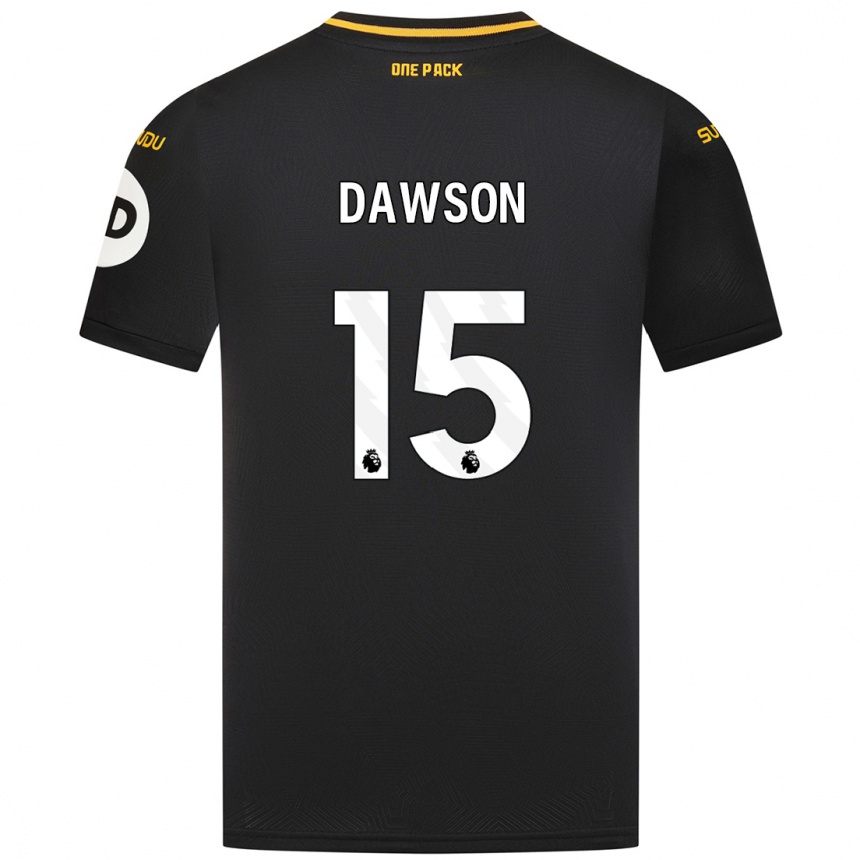 Kids Football Craig Dawson #15 Black Away Jersey 2024/25 T-Shirt Uk