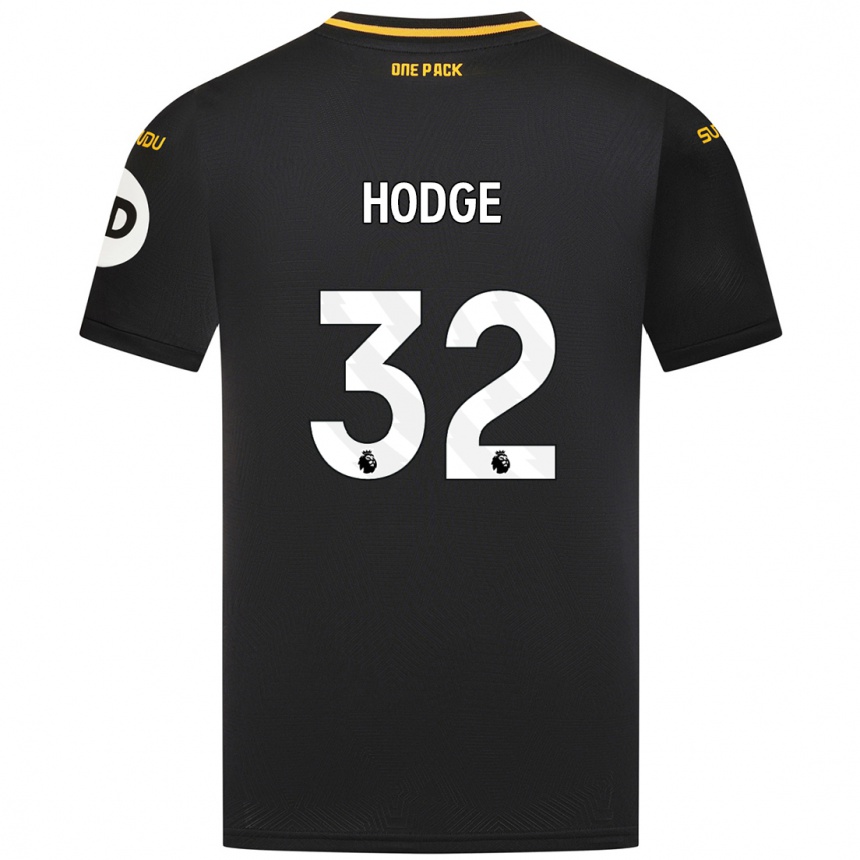 Kids Football Joe Hodge #32 Black Away Jersey 2024/25 T-Shirt Uk