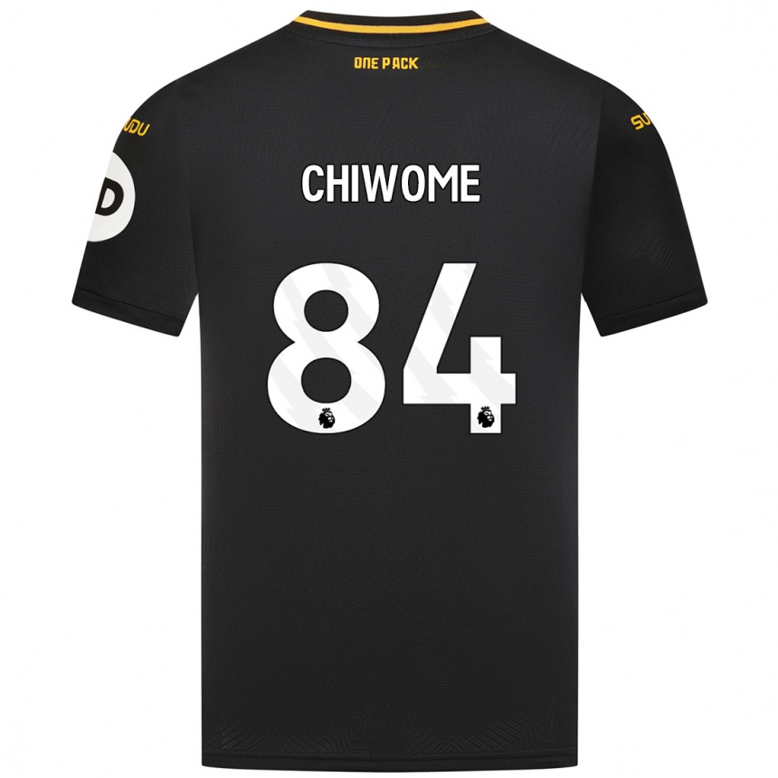 Kids Football Leon Chiwome #84 Black Away Jersey 2024/25 T-Shirt Uk