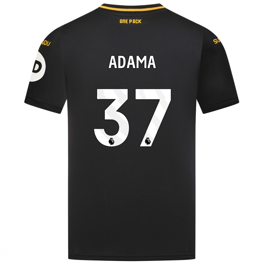 Kids Football Adama Traore #37 Black Away Jersey 2024/25 T-Shirt Uk