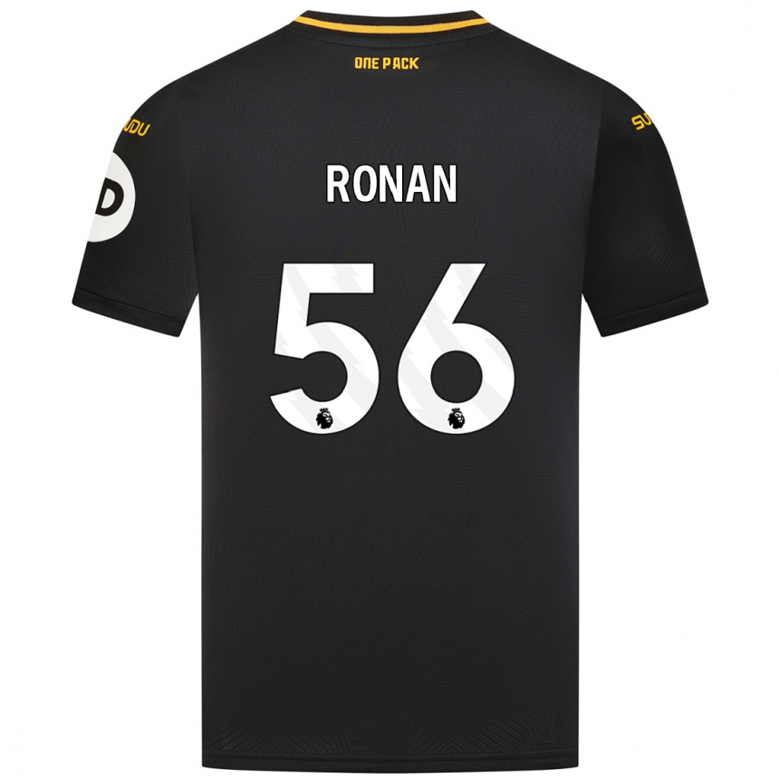 Kids Football Connor Ronan #56 Black Away Jersey 2024/25 T-Shirt Uk