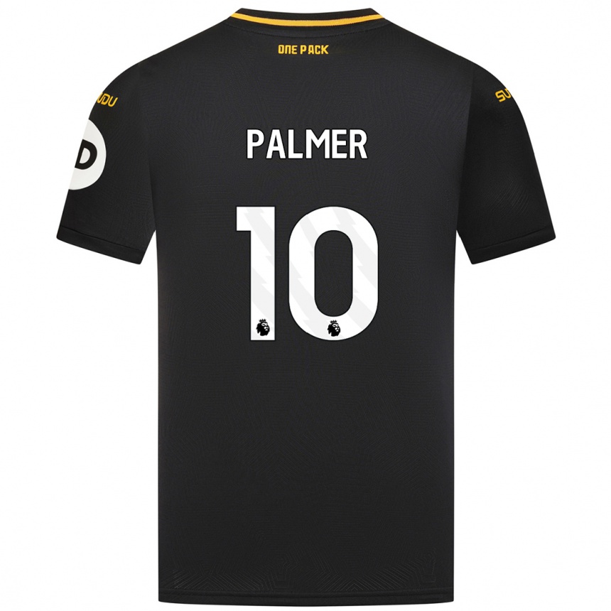 Kids Football Jamila Palmer #10 Black Away Jersey 2024/25 T-Shirt Uk