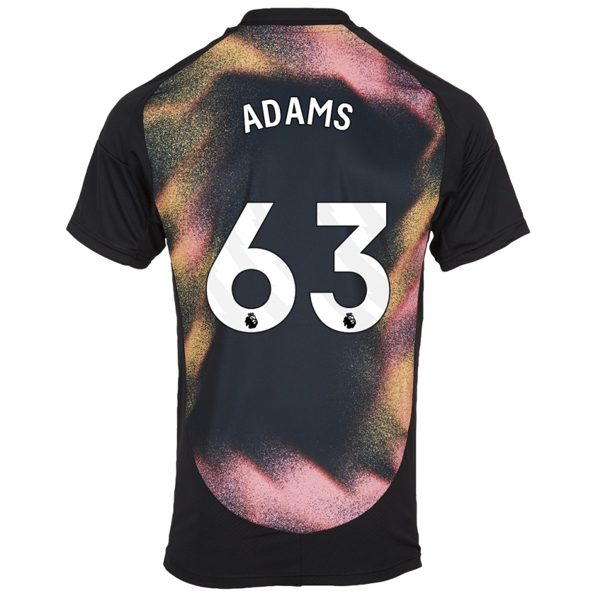 Kids Football Bayli Spencer Adams #63 Black White Away Jersey 2024/25 T-Shirt Uk