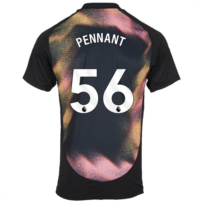 Kids Football Terrell Pennant #56 Black White Away Jersey 2024/25 T-Shirt Uk