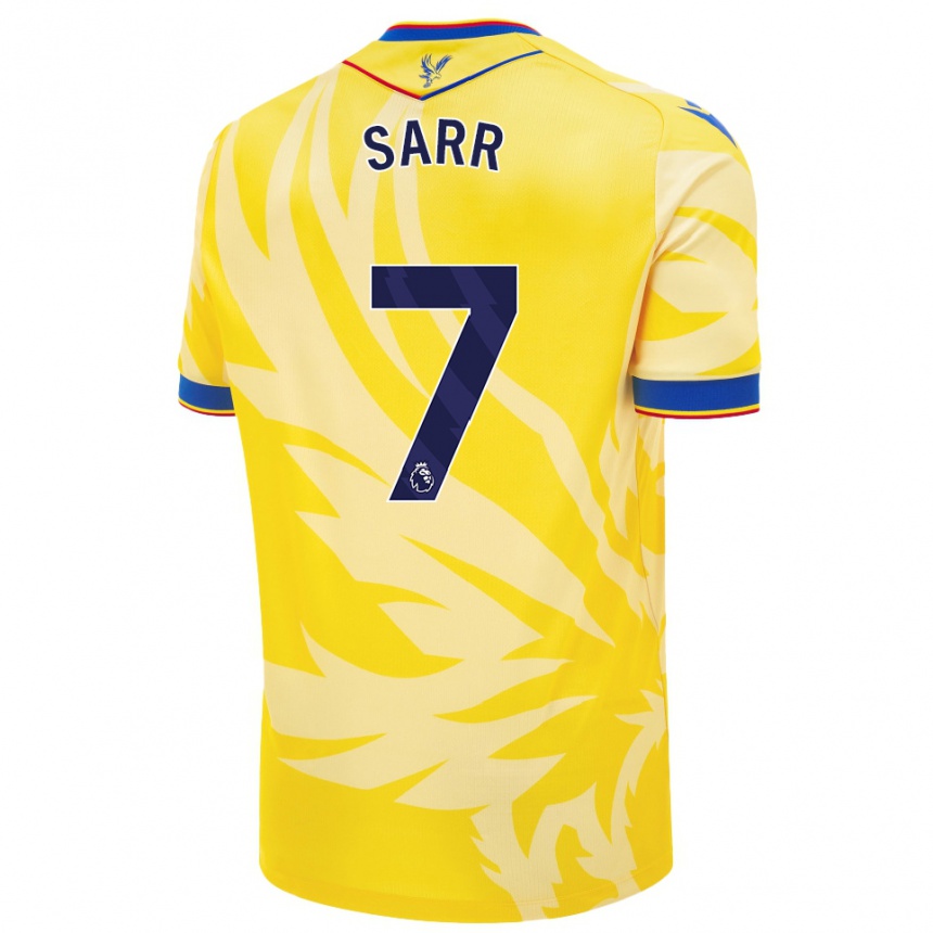 Kids Football Ismaïla Sarr #7 Yellow Away Jersey 2024/25 T-Shirt Uk