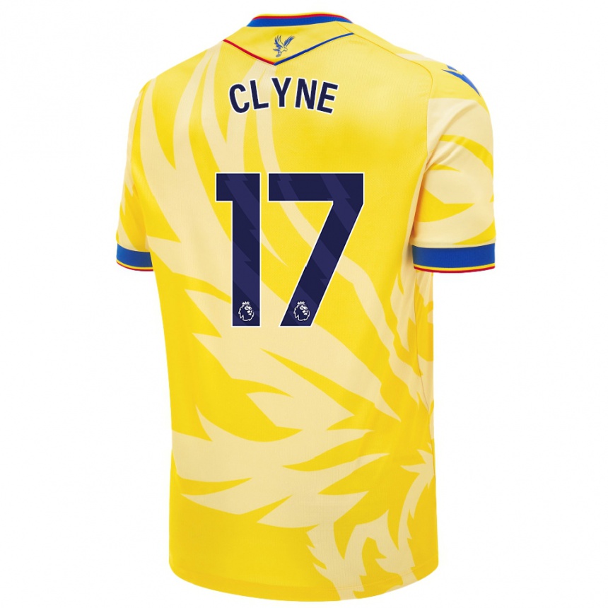 Kids Football Nathaniel Clyne #17 Yellow Away Jersey 2024/25 T-Shirt Uk