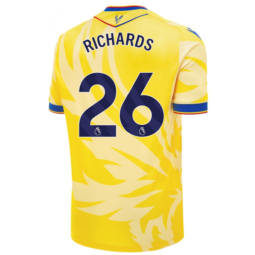 Kids Football Chris Richards #26 Yellow Away Jersey 2024/25 T-Shirt Uk