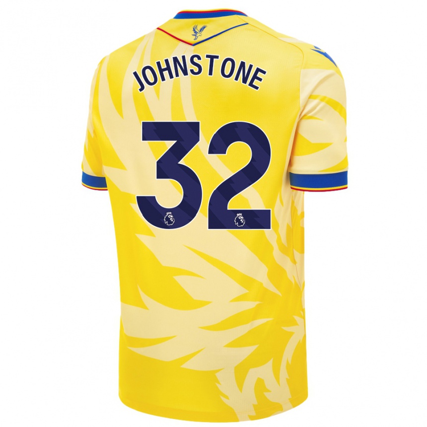 Kids Football Sam Johnstone #32 Yellow Away Jersey 2024/25 T-Shirt Uk